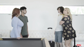 Natasha Nice And London River Double Dorm Drop Off - Milfed