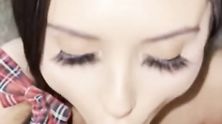 Beautiful Eyes Babe Blowjob