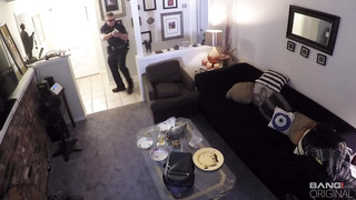 Screw The Cops - Zoey Reyes fucked by two officers while her restrained boyfriend watches