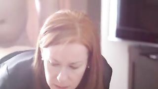 Sensual redhead milf gets fucked doggysyle
