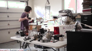 BLONDE MILF LAURA BENTLEY THANKS SON'S FRIEND BY RIDING HIS COCK