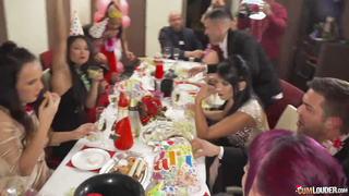 Latin orgy party