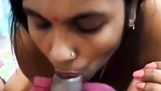 Indian Wife Hot Slappy Blowjob