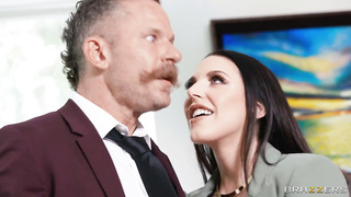 XXX Angela White Signing Bonus Threeway Fuck