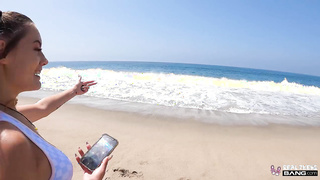 Jc wilds flashes pussy in public before titty fucking in hotel room.