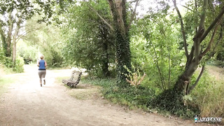 French+pawg milf fucked indoor after her jogging amazing ass