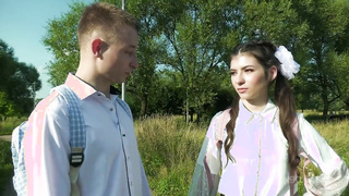 Tiny White Brunette Schoolgirl Gets Anal - Luna Lynx