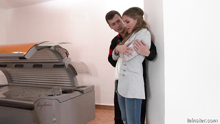 Silvia Dellai - Receiving a double golden shower - Tattoo Piss