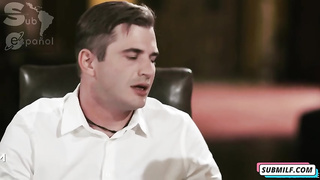 Silvia Saige y Sofie Marie - Family dinner drama - Busty MILF Mom 3Some