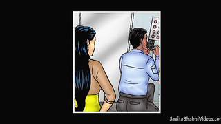 Savita bhabhi epi.48 Stuck in an elevator with a sexy bhabhi!