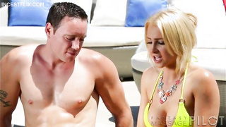 Brother massages and fucks his Sister. Alix Lynx in Step Shower by Fantasy Massage Pilot