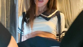 Ellie Up Close Dildo Play