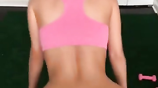 Lana the best- quick during workout