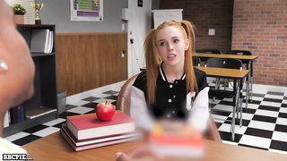 Madi Collins, gets some cream