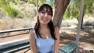 Violet Gems Gets Her Teen Pussy Fucked In Public