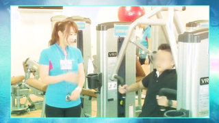 SDDE-367 Female instructor gives male customer close contact training while straddling his pussy gym