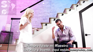 Emma Rosie - Masaje termina en sexo con su antiguo maestro sub esp