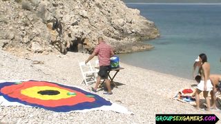 Sexgame at the beach