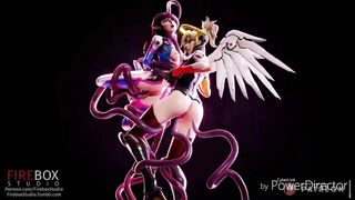 3D SFM Overwatch, Witcher, Mass Effect Games Porn Videos Compilation HD 720p