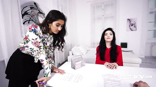 Darcia Lee And Mia Evans - Juicy Bureaucracy Vaginas XXX