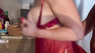 Maikelly Muhl very hot kitchen sex