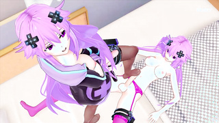 Hyperdimension Neptunia Нептун против Нептуны 1 серия
