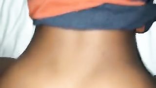 Ebony doggy style amateur