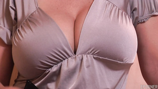 June Summers - Brunette MILF with big tits & intense sex