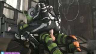 Fortnite SFM Porn 2019 - Cuddle Team Leader, Skull Trooper - HD 720p