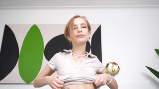 First DP! Tiny teen Tea Mint fucked by two big cocks