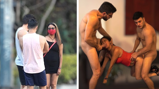Mexican Wife Cheats On Her Husband WIth Two Younger Men In A Threesome
