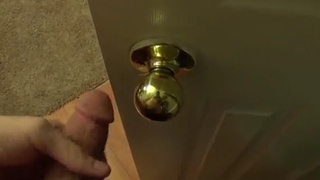 Pervert Son jerking off while peeping on his stepmom!