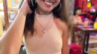 Public pick up beauty on street and fucked her in all holes for money
