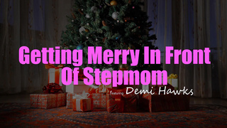 Getting merry in front xxx stepmom ft. Demi Hawks, Diego xxx