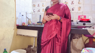 part two indian handsome stepmother caught by stepson while talking to her boyfriend