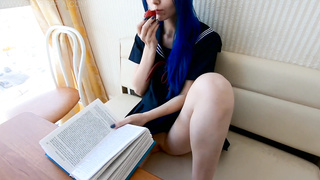 sia siberia-japanese A student during classes gets very horny and decides to fuck herself BNANA