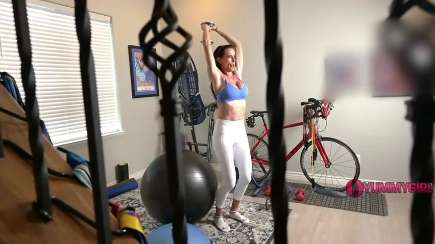 Sofie Marie XXX – Stepmom Works Out Peeping Stepson POV