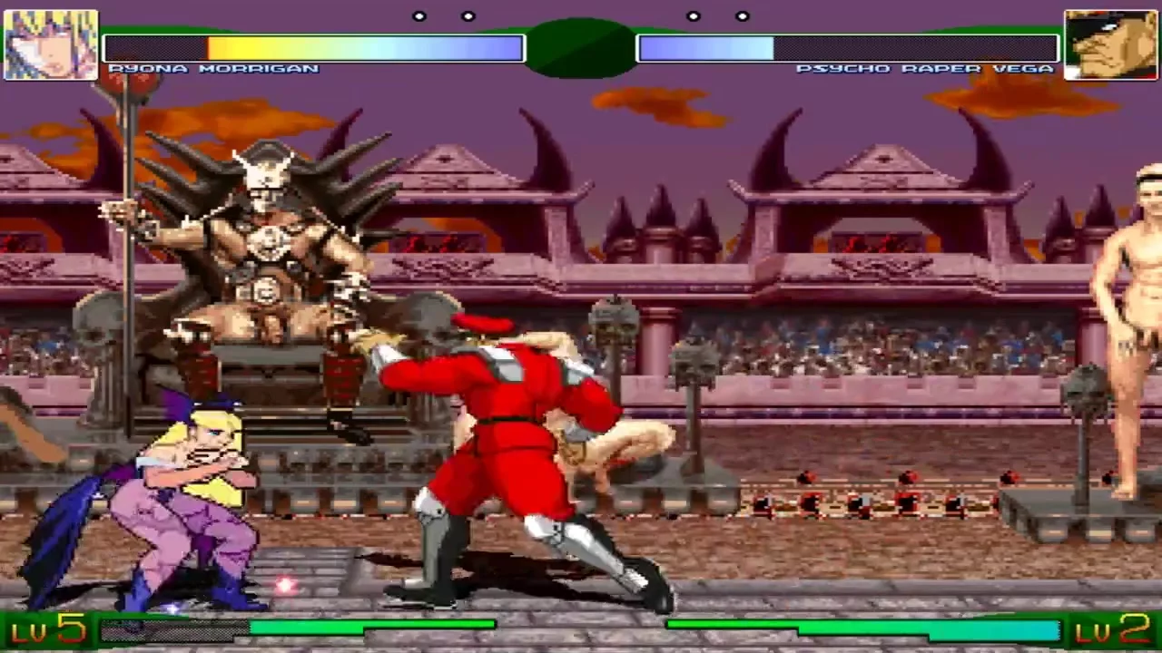 1280px x 720px - Fighting Sex Game - M.U.G.E.N Engine 1999 - 2D Video Gameplay - HD 720p