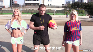 Ginger Hell And Jenny One in an Anal threesome