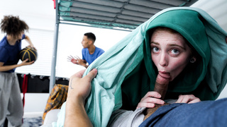 Lucy Foxxx - A Tomboy Sucked My Cock Next to Our Team