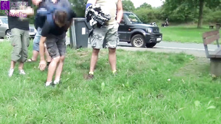 Public rest area Slut Used by 30 dirty truckers