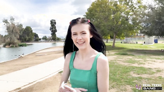 Bella Nova, Skinny teen show us her pussy