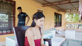 indian desi porn star sanjana calling her boyfriend to fucked with huge cock when she is alone in ho
