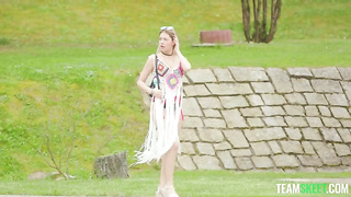 Rebecca goes for a massage in a resort