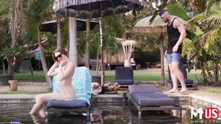 aina asif swimming pool video