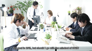 Yukari Orihara - Japanese milf slut having fun with office staff