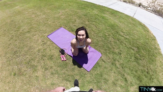 Kimmy Kim, outdoor workout