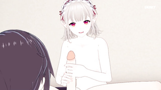 Элу и Хошикава Сара делятся членом 1 серия