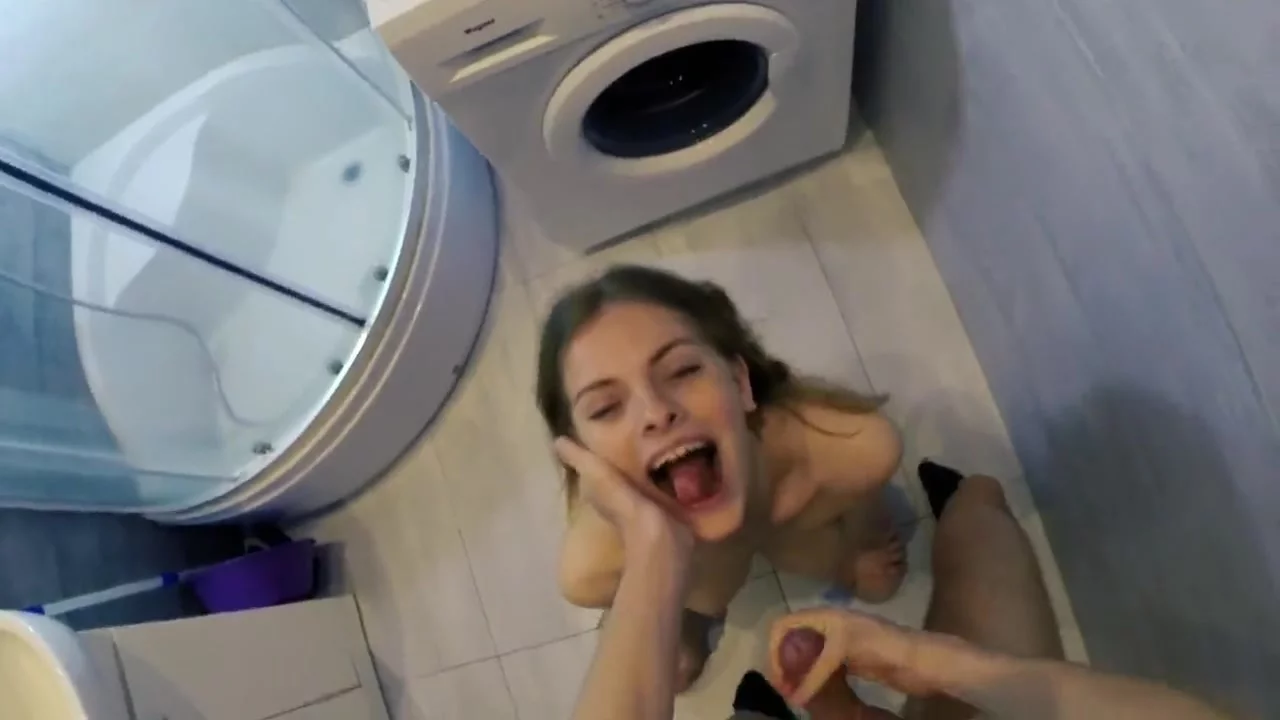 Russian step sister seduce brother at the bathroom