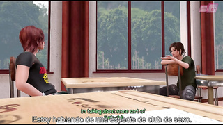 Animación 3D hentai. Dakota 2 . Subtitulado Español (video juego) TRANS